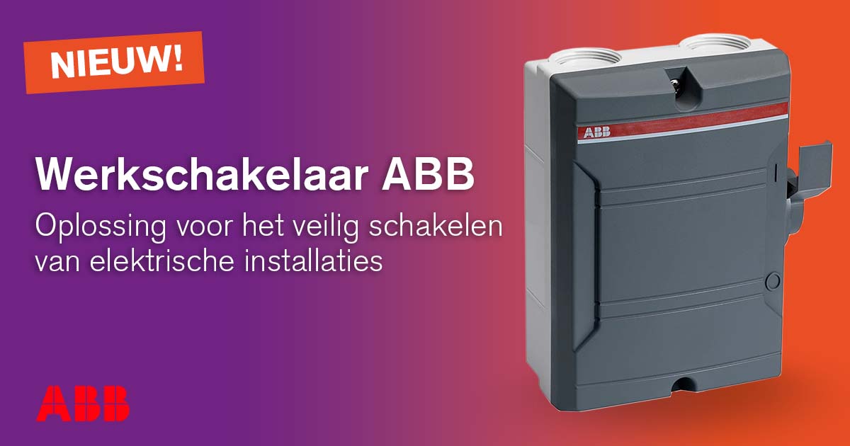 Nieuw in assortiment ABB werkschakelaar
